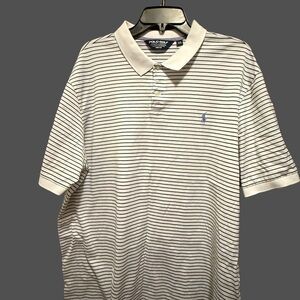 Polo Golf by Ralph Lauren Men's Striped Polo Shirt - Navy and White